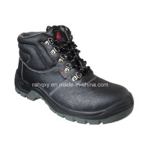 Black Five Buckles MID-Cut Safety Shoes (HQ648)